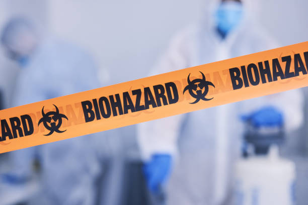 Professional Biohazard technician working in Carr, CO